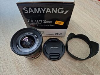 Samyang 12 mm f/2 NCS CS pro Fuji X černý - 1