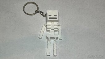 3d tisk klíčenka minecraft kostra flexi