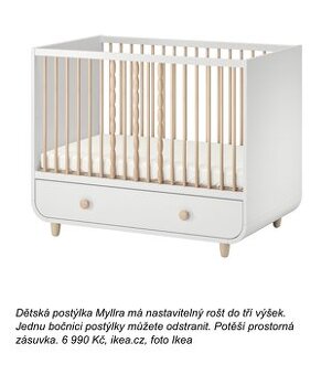 Postýlka IKEA Myllra buk masiv