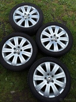 Alu disky 205 50 R17 5x112 celoroční pneu