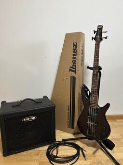 Elektrická baskytara Ibanez + kombo Kustom