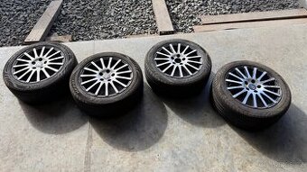 Alu kola 15” s letními pneu 195/50 R15 – Škoda Fabia