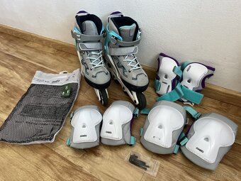 Dívčí inline brusle OXELO Fit 3 jr.