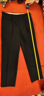 Pánské černé společenské kalhoty vel L., pas 88 cm