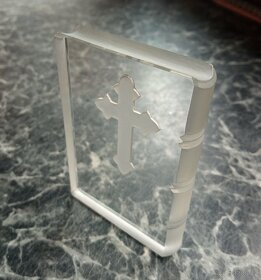 Bible skleněná hutní sklo