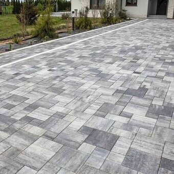 Kvalitní dlažba - NOVÁ šedý vzor 6cm