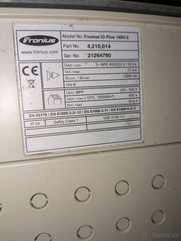 Střídač Fronius IG Plus 150V-3, 12kW