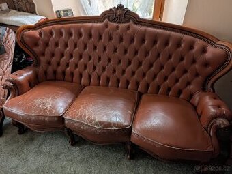 Gauč/sedačka kožená retro