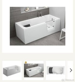 Sedací vana s dvířky Avo 140x70 cm