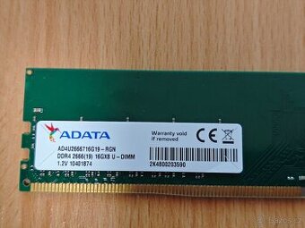 Adata Premier DDR4 16GB 2666MHz CL19 AD4U2666716G19-RGN