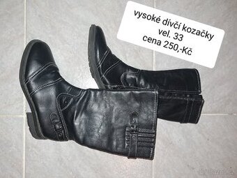 Obuv zimní i polobotky různé velikosti