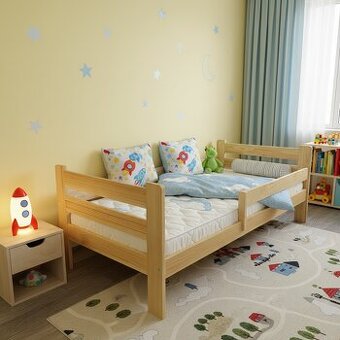 Prodám nové Masivní dětské postele o velikosti 90x200 s rošt