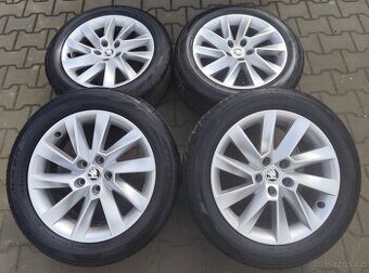 Alu kola originál Škoda Superb III 5x112 R17 Stratos