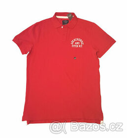 ABERCROMBIE & FITCH Polo tričko pánské L červené