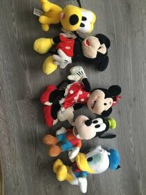Mickey mouse plyšáci a knihy + puzzle