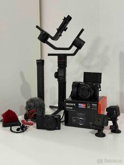 Sony A6400 (Snímků 2141) + FeiyuTech AK4000 + 2xGoPro + RODE
