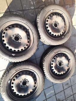 Zánovní sada ●CELOROČNÍCH● pneu 205/55 R16 rozteč 5x108 FORD
