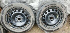 hliníková kola 5x112 zánovní pneu 7mm 196/65 R16C