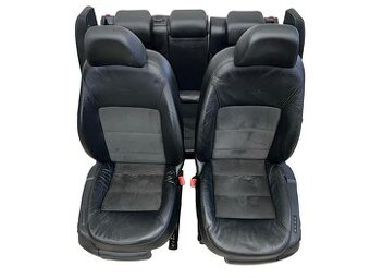 Sedačky černá kůže alcantara Škoda Octavia 2 sedan FL L&K 12