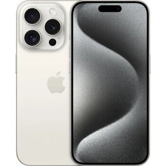 Apple iPhone 15 Pro 128GB, White Titanium, PERFEKTNÍ STAV
