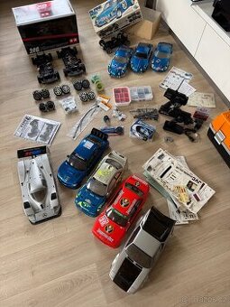 RC komplet modely Tamiya 1/10, TT-01, TT-02, M-02