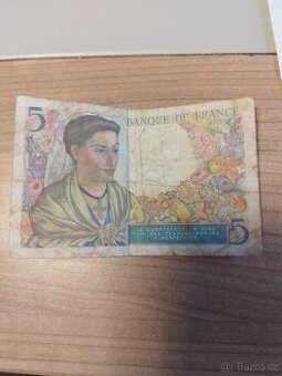 Bankovka 5 franků 1943