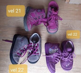 Dívčí boty Superfit vel 21 a 22