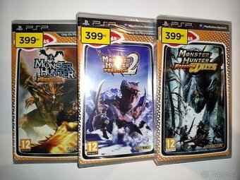 PSP MONSTER HUNTER trilogy –RARITKA–