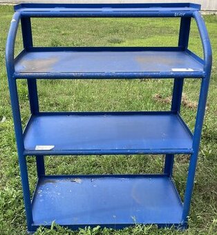 Dílenský regál - trubkový s policemi - kovový