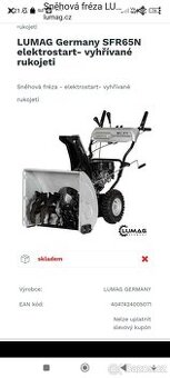 Sněhová fréza Lumag