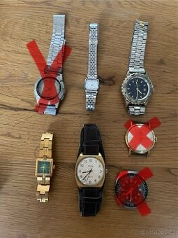 Starožitné hodinky CASIO, PRIM, ZARIA, MB Rusudan