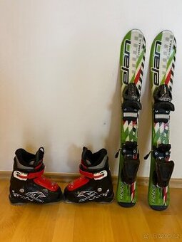Dětské lyže 70cm+ lyžařské boty vel 17,5
