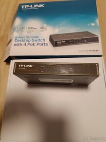 TP-Link TL-SF1008P 8port 4 porty PoE+ - 1