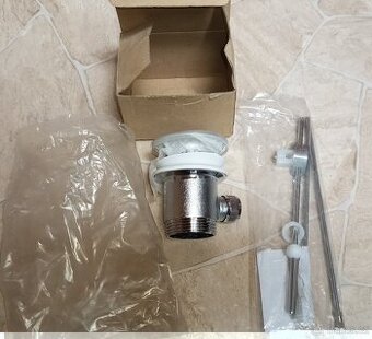 Výpusť umyvadlová s táhlem celokovová.