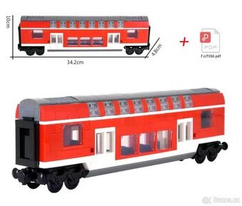 LEGO® City , osobní dvoupodlažní vůz, kopie Lego, NOVÉ