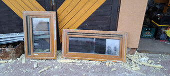 Dřevěné eurookno trojsklo 118x54 a 88x54