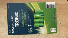 Tužkové nabíjecí baterie AA 2500mAh 4ks
