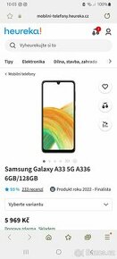 Samsung galaxy a33 - bílý