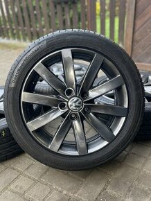 ORIGINÁL Alu Volkswagen Porto R17, 5x112- TOP STAV