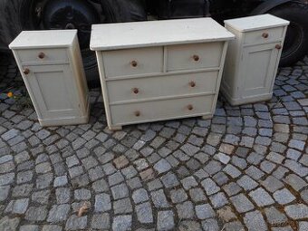 Komoda a nočsní stolky- prodám
