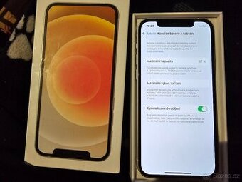 Iphone 12 64gb - Top stav,  87% kondice
