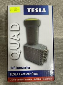 TESLA Excelent Quad LNB konvertor s LTE filtrem
