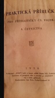 PŘÍRUČKA VOJSKO A ČETNICTVO 1930 - 1