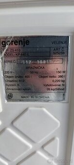 Profi mrazák Gorenje 400 litrů