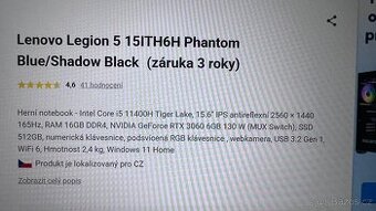 Herní Lenovo Legion