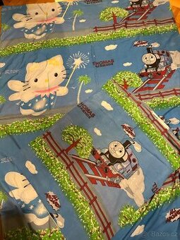 Povlečení - Mašinka Thomas a Hello Kitty