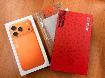 Apple iPhone 17 pro 256GB cosmic orange+sklo+20W adaptér