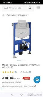 Prodám systém pro závěsné WC