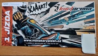 Motokáry Plzeň Kart arena (jedna jízda 159Kč) již jen 7 Ks