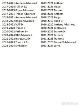 Nové patky kompatibilní se spoustou modelů kol Giant a Liv